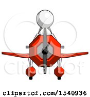 Poster, Art Print Of White Design Mascot Man In Geebee Stunt Plane Front View