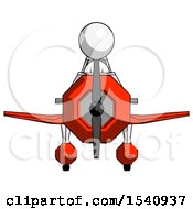 Poster, Art Print Of White Design Mascot Woman In Geebee Stunt Plane Front View