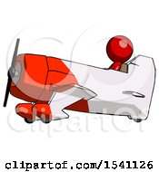 Poster, Art Print Of Red Design Mascot Man In Geebee Stunt Aircraft Side View