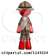 Red Explorer Ranger Man Standing Facing Forward