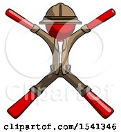 Poster, Art Print Of Red Explorer Ranger Man With Arms And Legs Stretched Out