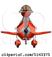 Poster, Art Print Of Red Explorer Ranger Man In Geebee Stunt Plane Front View