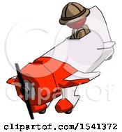 Poster, Art Print Of Red Explorer Ranger Man In Geebee Stunt Plane Descending View