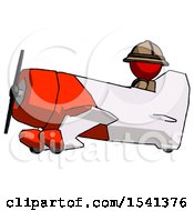 Poster, Art Print Of Red Explorer Ranger Man In Geebee Stunt Aircraft Side View