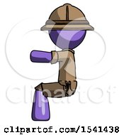 Poster, Art Print Of Purple Explorer Ranger Man Sitting Or Driving Position