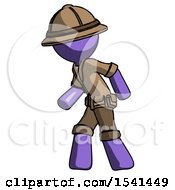 Purple Explorer Ranger Man Suspense Action Pose Facing Left