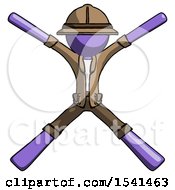 Poster, Art Print Of Purple Explorer Ranger Man With Arms And Legs Stretched Out