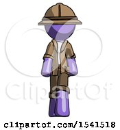 Purple Explorer Ranger Man Walking Front View