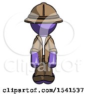 Purple Explorer Ranger Man Kneeling Front Pose