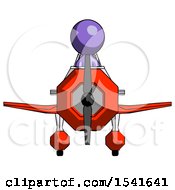 Poster, Art Print Of Purple Design Mascot Man In Geebee Stunt Plane Front View