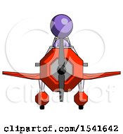 Purple Design Mascot Woman In Geebee Stunt Plane Front View
