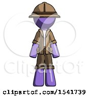 Purple Explorer Ranger Man Standing Facing Forward