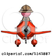 Pink Explorer Ranger Man In Geebee Stunt Plane Front View