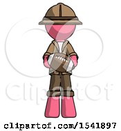 Poster, Art Print Of Pink Explorer Ranger Man Giving Football To You