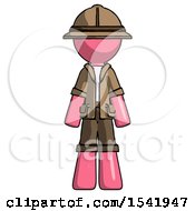 Pink Explorer Ranger Man Standing Facing Forward