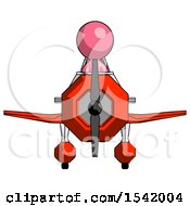 Poster, Art Print Of Pink Design Mascot Man In Geebee Stunt Plane Front View