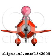 Poster, Art Print Of Pink Design Mascot Woman In Geebee Stunt Plane Front View