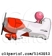 Poster, Art Print Of Pink Design Mascot Man In Geebee Stunt Aircraft Side View