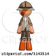 Orange Explorer Ranger Man Standing Facing Forward