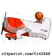 Orange Design Mascot Woman In Geebee Stunt Aircraft Side View