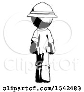 Poster, Art Print Of Ink Explorer Ranger Man Walking Away Back View