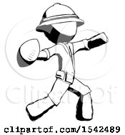 Poster, Art Print Of Ink Explorer Ranger Man Throwing Football