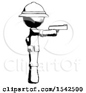 Poster, Art Print Of Ink Explorer Ranger Man Firing A Handgun