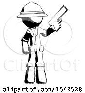 Poster, Art Print Of Ink Explorer Ranger Man Holding Handgun