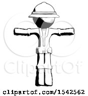 Poster, Art Print Of Ink Explorer Ranger Man T-Pose Arms Up Standing