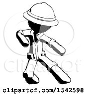 Poster, Art Print Of Ink Explorer Ranger Man Karate Defense Pose Right