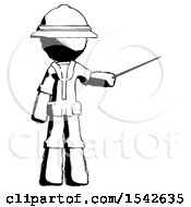 Poster, Art Print Of Ink Explorer Ranger Man Teacher Or Conductor With Stick Or Baton Directing