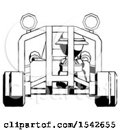 Poster, Art Print Of Ink Explorer Ranger Man Riding Sports Buggy Front View