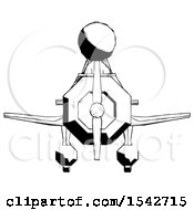 Poster, Art Print Of Ink Design Mascot Man In Geebee Stunt Plane Front View