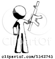 Poster, Art Print Of Ink Design Mascot Man Holding Automatic Gun