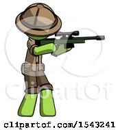 Poster, Art Print Of Green Explorer Ranger Man Shooting Sniper Rifle