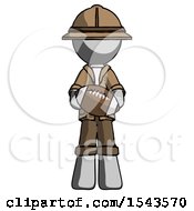 Poster, Art Print Of Gray Explorer Ranger Man Giving Football To You