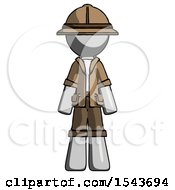 Gray Explorer Ranger Man Standing Facing Forward