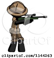 Poster, Art Print Of Black Explorer Ranger Man Shooting Sniper Rifle