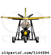 Poster, Art Print Of Black Explorer Ranger Man In Ultralight Aircraft Front View