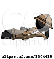 Poster, Art Print Of Black Explorer Ranger Man Reclined On Side