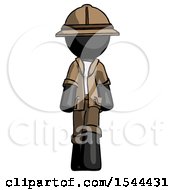 Poster, Art Print Of Black Explorer Ranger Man Walking Front View