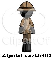 Poster, Art Print Of Black Explorer Ranger Man Walking Away Back View