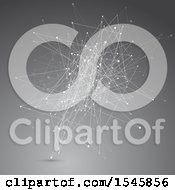 Clipart Of A Dotted Network Of Lines Royalty Free Vector Illustration