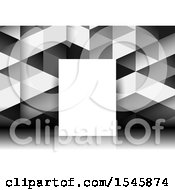 Poster, Art Print Of Blank Canvas Against A Geometric Background