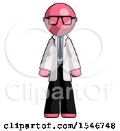 Pink Doctor Scientist Man Standing Facing Forward