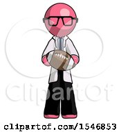Pink Doctor Scientist Man Giving Football To You