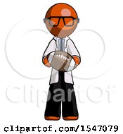 Poster, Art Print Of Orange Doctor Scientist Man Giving Football To You