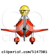 Poster, Art Print Of Yellow Doctor Scientist Man In Geebee Stunt Plane Front View