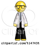 Yellow Doctor Scientist Man Standing Facing Forward