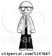 White Doctor Scientist Man Standing Facing Forward